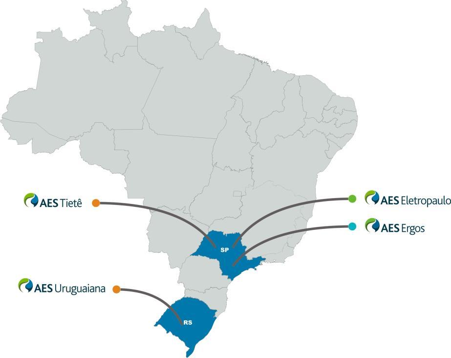 Presente no País desde 1997, o Grupo AES Brasil é