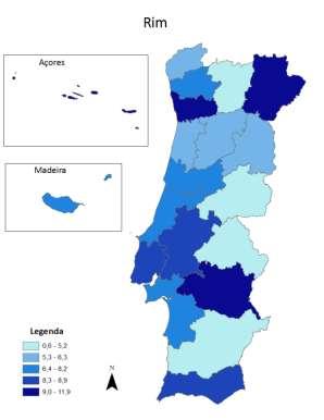 DISTRIBUIÇÃO GEOGRÁFICA DOS TUMORES MALIGNOS MAIS