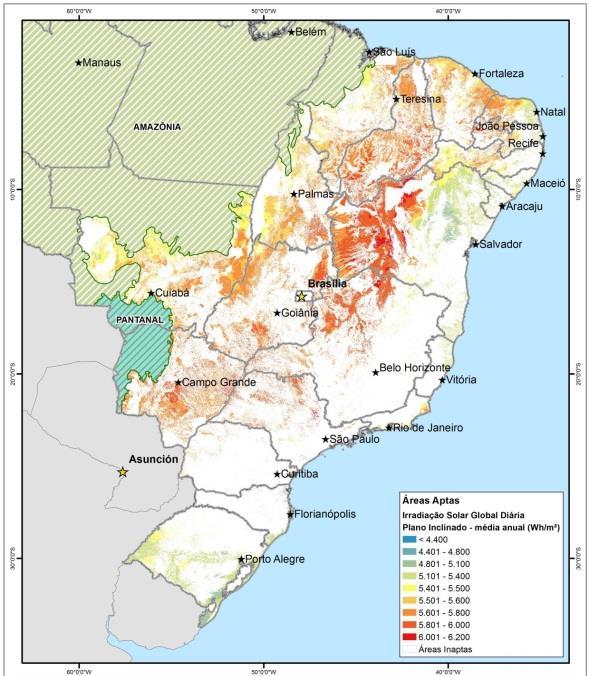 Biomassa Mapa do potencial hidrelétrico