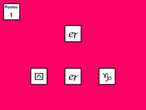 Figura 1: Esquematização da tela na Tarefa 1 (tela esquerda) e na Tarefa 2 (tela direita). Tarefa 2: A Tarefa 2 era iniciada imediatamente após o término da Tarefa 1.