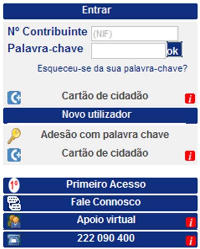 2. Navegar no BAV > Autenticação no BAV Antes de começar a utilizar o BAV, deverá efetuar a autenticação utilizando um dos seguintes métodos: 1.º Autenticação através do N.