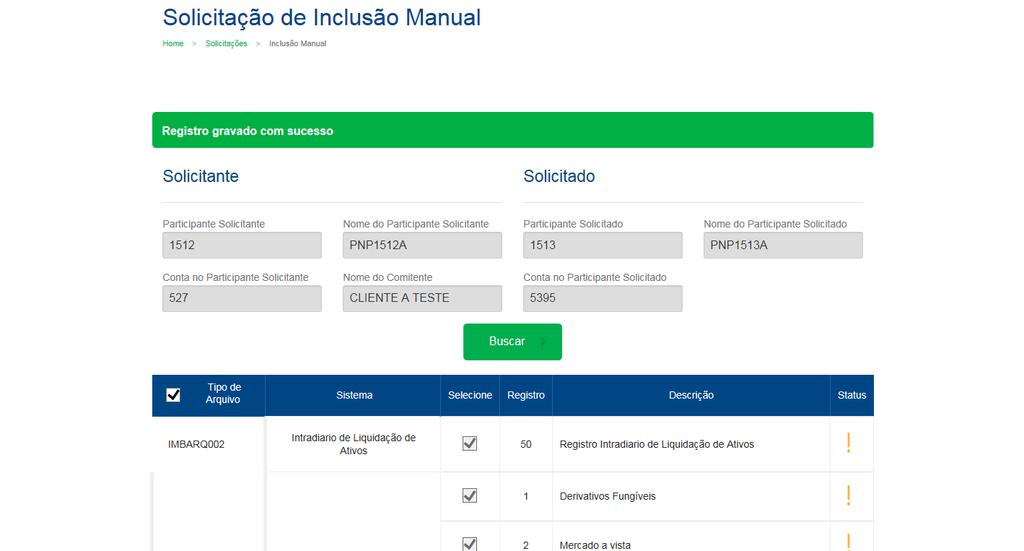 4.2.2 Solicitação de inclusão por upload A inclusão por upload é outra alternativa que o Portal disponibiliza para que as solicitações de inclusão sejam realizadas de maneira mais ágil, pois essa