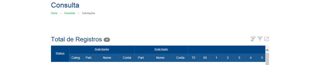 4.7 Filtros das telas As telas do Portal imercado possuem filtros que facilitam a pesquisa de informações e podem