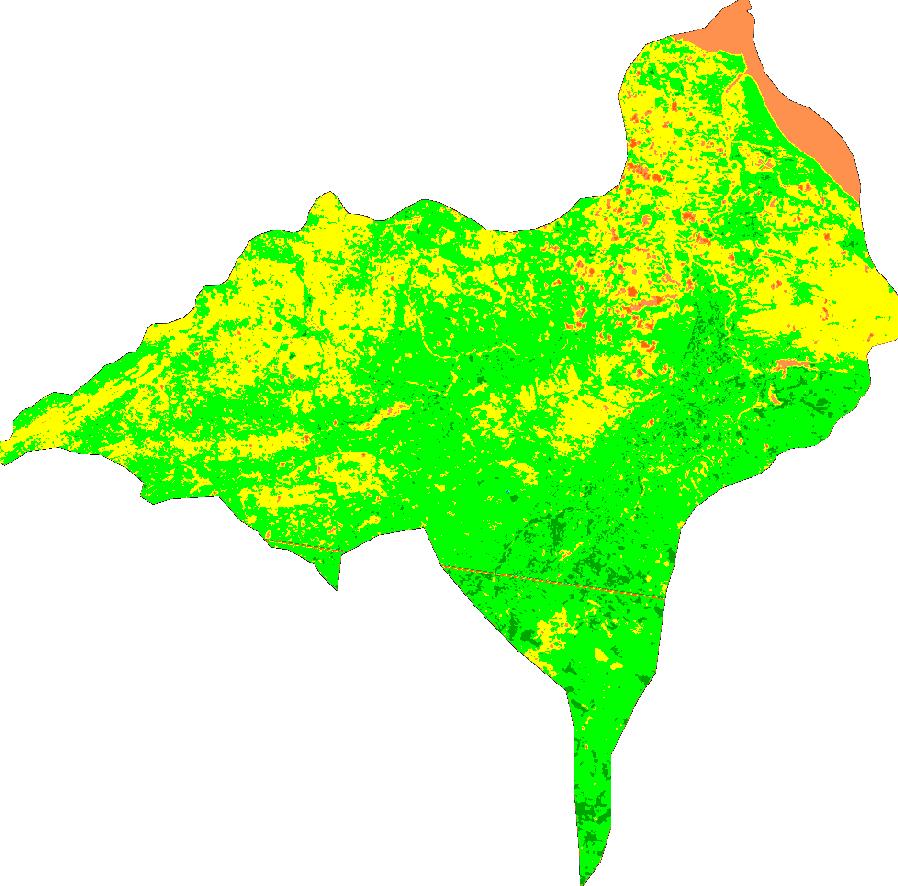 68 Figura 22: Temperatura da superfície da superfície para a bacia do Baixo Jaguaribe para o dia 24/