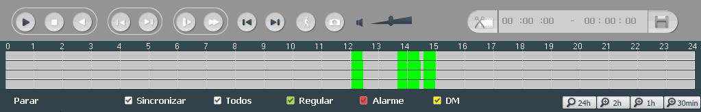 1. No campo Editar, insira os tempos de início e fim do vídeo que gostaria de recortar, ou utilize o mouse para posicionar os marcadores de edição localizados nas bordas da linha do tempo; Marcadores