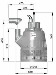 BOMBA DE DRENAGEM SUBMERSÍVEL JU 22 JU 22 JU 22 Potência noinal do otor P2 23 kw (31 hp) Tensão (V) 22 / 38 / 38 / 66 YD Corrente noinal (A) 86 / / 3 / 29 Rotação 3 rp 6 x Conexões de recalque