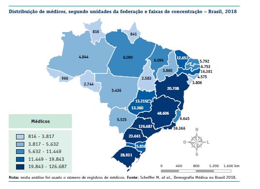 Os homens, que são maior número em 36 das 54 especialidades, representam mais de 70% em 16 delas. Em 11 especialidades, são mais de 80%.