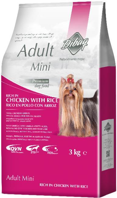DIBAQ DNM PUPPY MEDIUM CHICKEN & RICE Alimento completo para cachorros de raça média e cadelas em fase de lactação, contém uma seleção cuidadosa de ingredientes naturais.