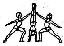 COMPETIÇÃO DE GRUPOS (Trios Femininos e Trios Masculinos) NÍVEL 1 Exercício composto por elementos obrigatórios sendo cinco (5)
