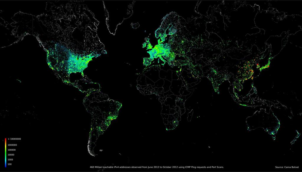 Tráfego de 59.8 exabytes (bilhões de Gbytes) por mês (2014) Triplicará até 2020!