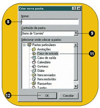 13. Ao aparecer a caixa de mensagem Adicionar atalho à Barra do Outlook 2000, clique no botão Não.