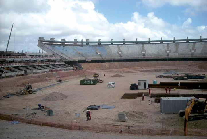 O projeto inicial da Arena Castelão previa a construção de um