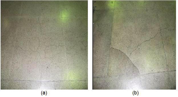 3 FISSURAS EM REVESTIMENTOS EM GRANILITE É frequente a ocorrência de fissuras em granilites e são encontradas nos mais diversos tipos de obras, tanto de pequeno como de grande porte.