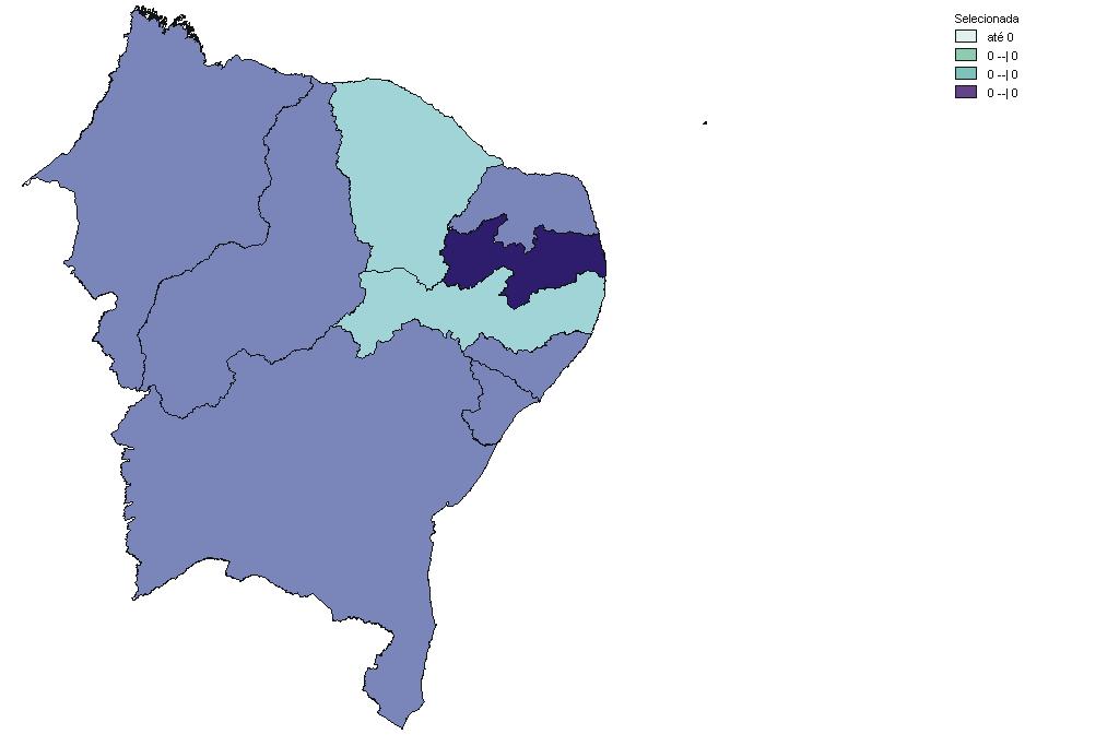 48 Mapa - 2 Distribuição espacial das porcentagens das causas mal definidas do Nordeste do Brasil, por seo - 2000 Maranhão Piauí Ceará Feminino Rio Grande do Norte 10 --- 20 20 --- 30 30 --- 40 40