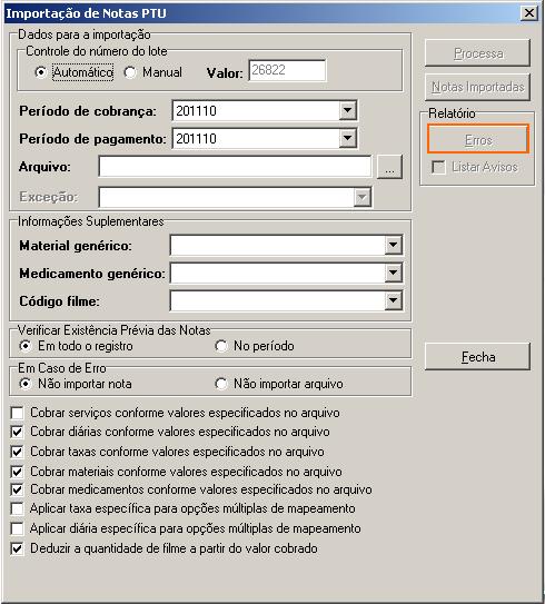 Ainda no relatório é informado o número da compra e a previsão de