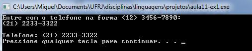 Primeiro Ex. de Operadores Primeiro Ex.