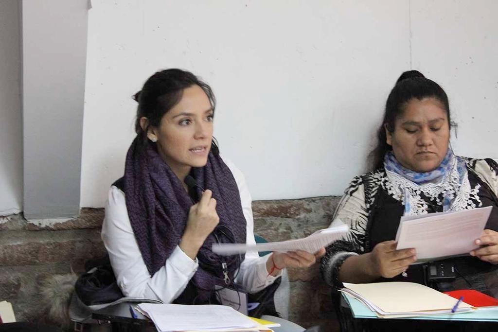 Tania Espinosa da WIEGO e Blanca Márquez da Cooperativa Copacabana, Confederación de Trabajadores de La Economía Popular, CTEP, Argentina. Foto: J. Barret f.