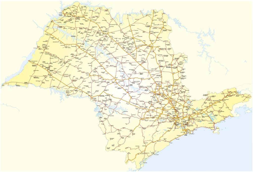 Malha Rodoviária Pavimentada Malha Rodoviária Paulista (km) Malha Estadual Federal Total Pista