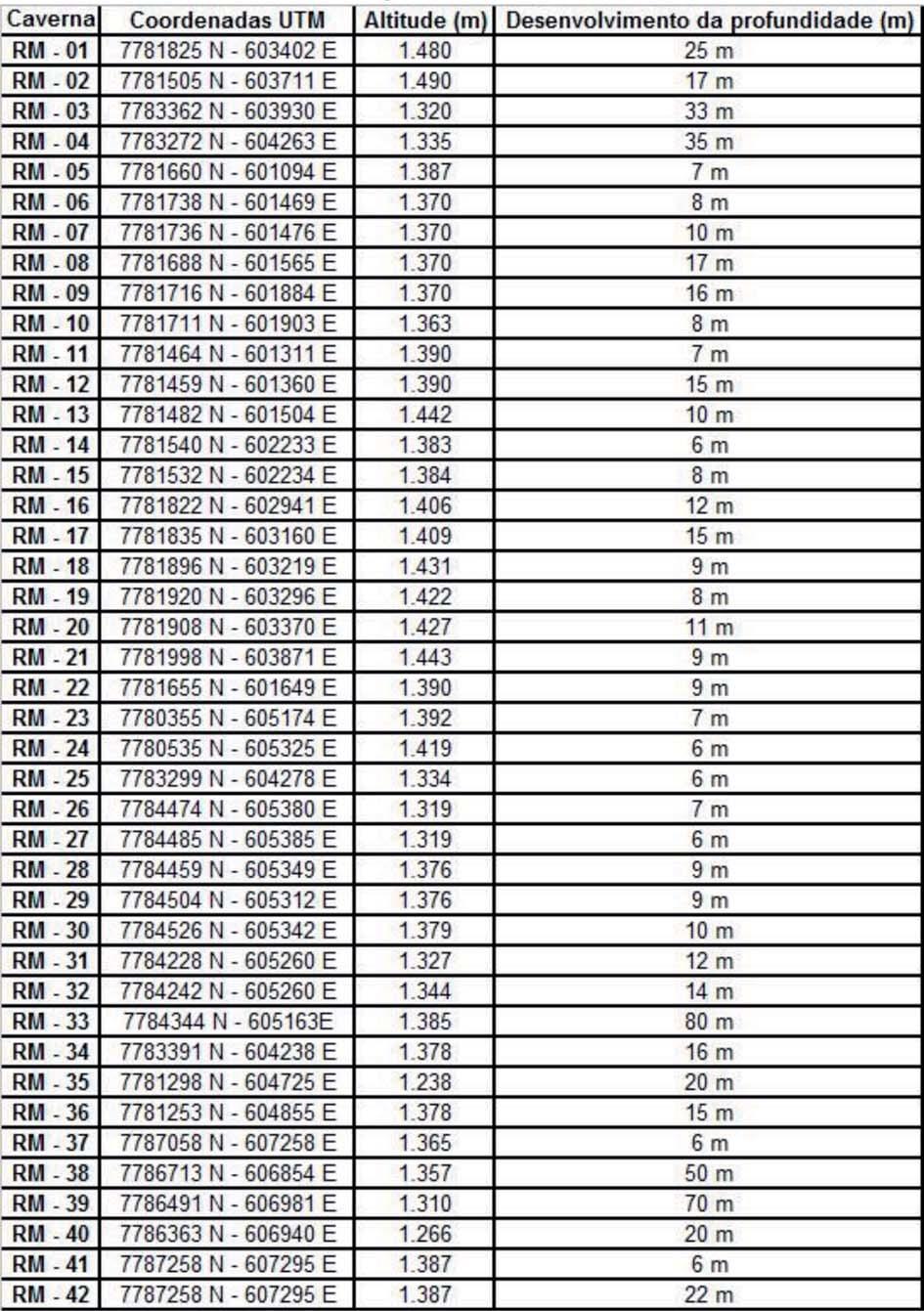 Pereira, M. C. et al Na primeira etapa foi feito um levantamento bibliográfico sobre carste em minério de ferro, assim como acerca das características ambientais das áreas de estudo.