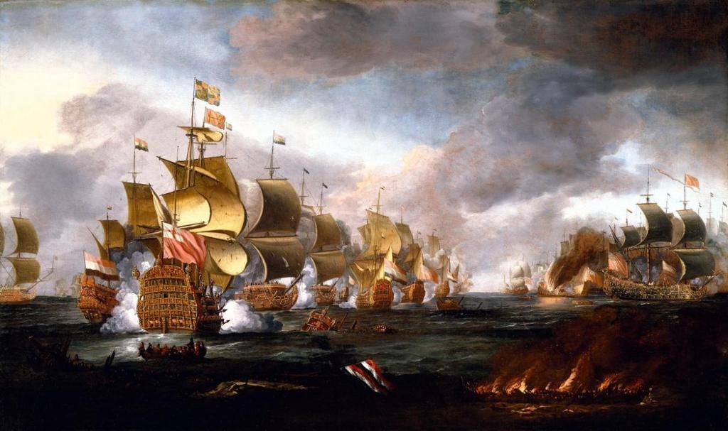 A primeira fase (1651-1689) opôs a Inglaterra à Holanda.