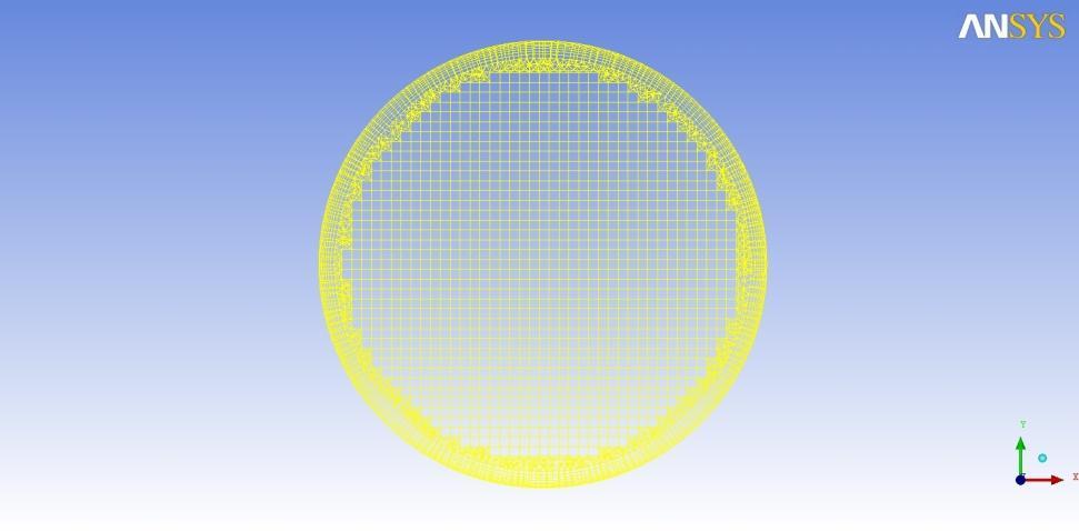 T [K] 4.2 Discretização e Solução Numérica 7 A geração da malha também foi realizada utilizando o Software ICEM CFD.