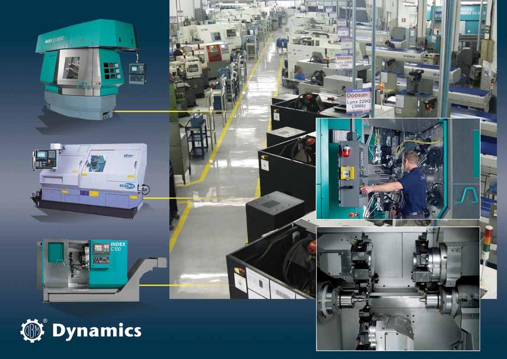 A Dynamics possui um dos principais parques de centros de torneamento CNC da região sul do Brasil.