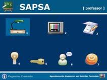 SAPSA Serviço o de Apoio ao Professor em Sala de Aula Interface do Professor (URD) internet Produção de Conteúdo