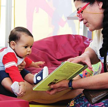 INFANTIL LÊ NO NINHO Atividade de estímulo e iniciação à leitura para crianças entre 6 meses e 4 anos, realizada com livros lúdicos, tablet, contação de histórias e músicas.