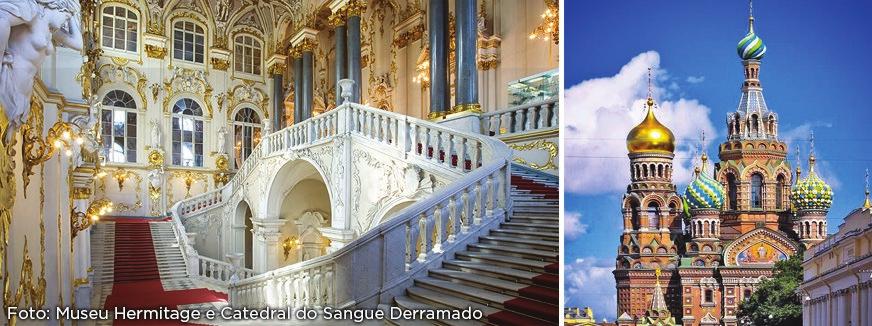 e mais importantes coleções do mundo. O museu ocupa quatro palácios contíguos, sendo o maior deles o Palácio de Inverno, residência oficial dos czares até a queda da monarquia, em 1917.