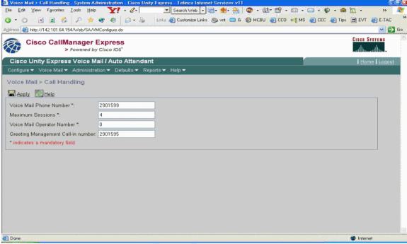 Nota: Os clientes devem usar aa_sample1.aef, que é incluído no CD fornecido com o aplicativo do editor de script do Cisco Unity Express.