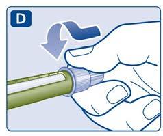 Se a insulina tiver um aspeto turvo, não utilize a caneta.