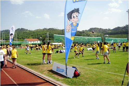 Com o regresso do Gira-Volei, a alegria coloriu também o Estádio Municipal, onde mais de 700 jovens, abrangendo as idades de 8 a 15 e 16 a 23 (Gira+) exibiram a sua habilidade na prática do Voleibol