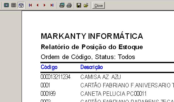 1.6.2. MODELO DE TELA DE CONSULTA EM VÍDEO ----------------------------------------------------------------------------------------- Permite Maximizar / Minimizar a visualização do Relatório.