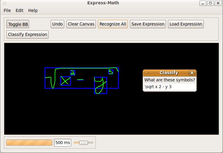 A interface de captura, e o algoritmo de segmentação foram integralmente herdados do Math-Picasso.