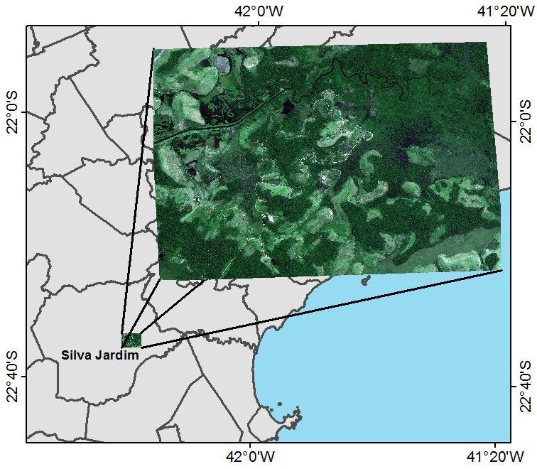 3. Materiais e Método Para o presente trabalho foram utilizadas imagens de Fevereiro de 212 do satélite Worldview-2.