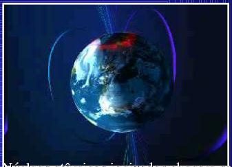Vento solar Ventos vão até grandes distâncias 85 UA Partículas carregadas chocam-se com a magnetosfera da Terra, provocando um movimento de tais partículas na direção dos pólos.