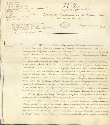 la chaleur, publicada no Extrait du mémoire lu à l'académie des sciences le 1er décembre 1828, 1829, t 11 p 13-30 7 SÉRIE