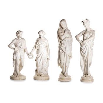 Nota: Esculturas iguais em bronze encontramse nos Jardins do Palácio de Cristal no Porto. 1,000/1,500 490.