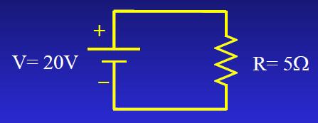 Lei de Ohm Exemplo: Calcular a