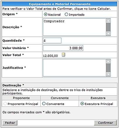 Figura 24 - Inclusã de itens Distribuiçã das Parcelas - a