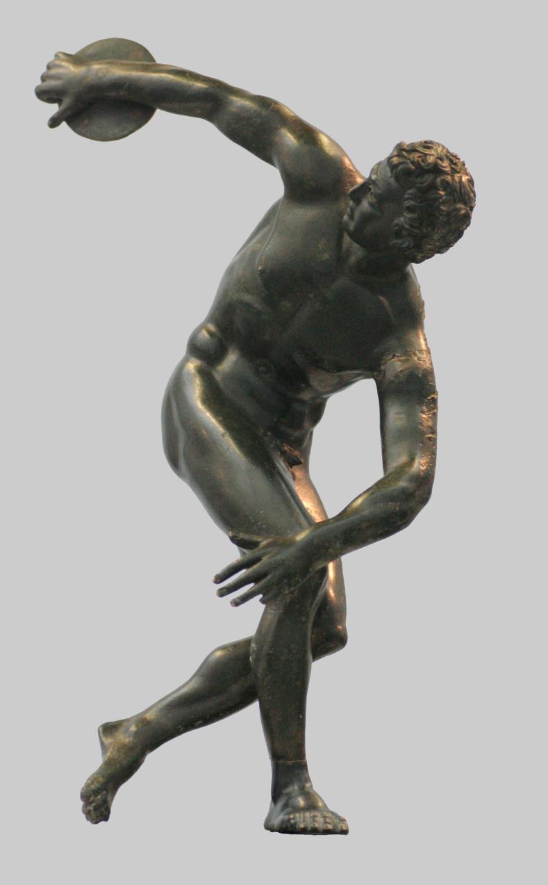 Discóbulo em bronze-cópia romana MÍRON