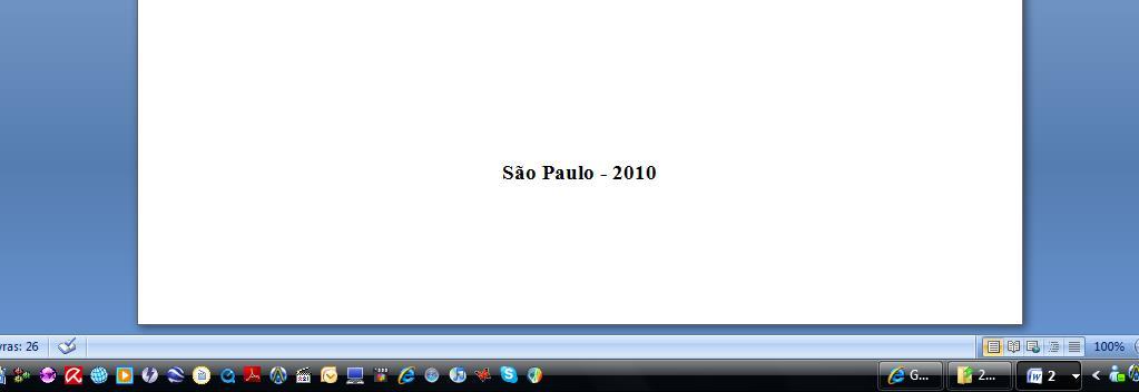 c) No centro da folha coloque o Título Completo da Pesquisa com a letra Times New Roman, no tamanho 14 e em Negrito