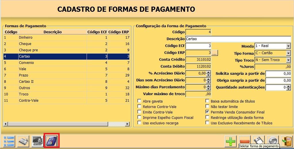 pagamento, pode-se restringir o desconto na forma quando em