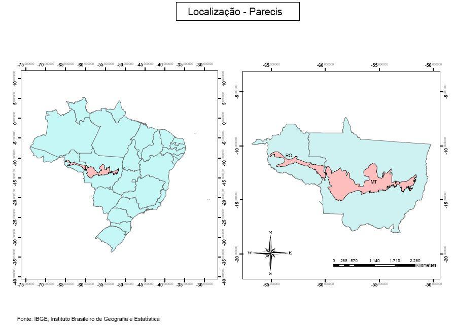 do Parecis A Ecorregião do Parecis tem área de 152.