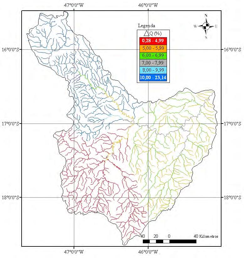 (a) (b) 139 Figura 70 Valores do ΔQ em cada trecho da base