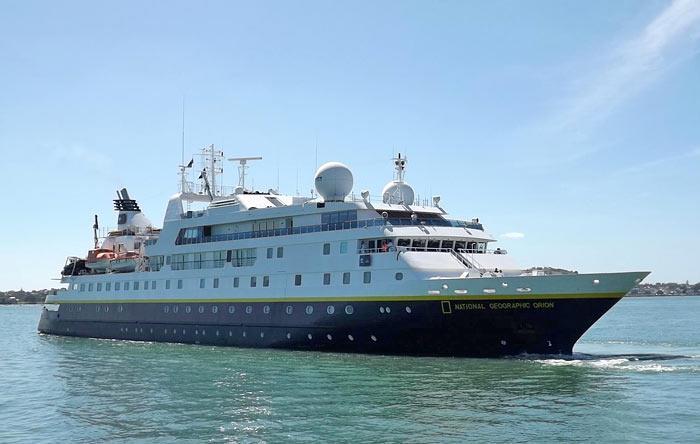 ORION Escalas 2 GT 4 050 LOA 102,7 m PAX 106 Operador Lindblad Expedition Agente