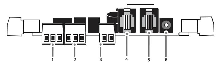 Se houver apenas dois fios para a comunicação, una os fios dos pinos externos 1 e 4 (amarelo com preto) num fio e os pinos 2 e 3 (verde com vermelho) no outro, conforme ilustração.