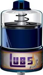 LUB5 - recarregável O lubrificador contém um recipiente recarregável de 120 ml. A pressão máxima de saída é de 10 bar.