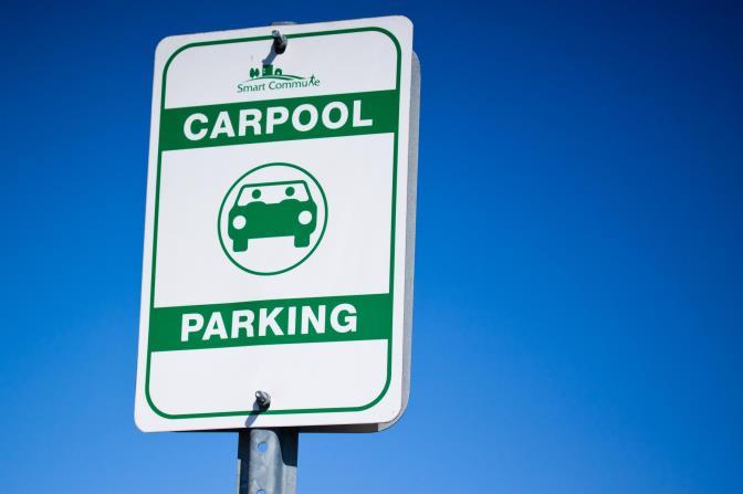 Figura 4: Espaço de estacionamento reservado a utilizadores de carpooling.