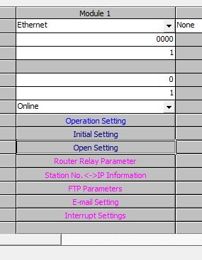 seu. Após, click na opção Operation Setting, configure o IP de seu CLP, e